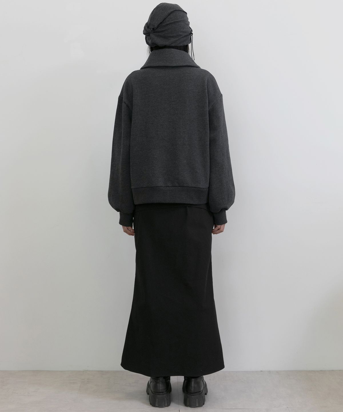 플레어업(FLAREUP) Asymmetrical Layered Jacket (FL-102_Charcoal)