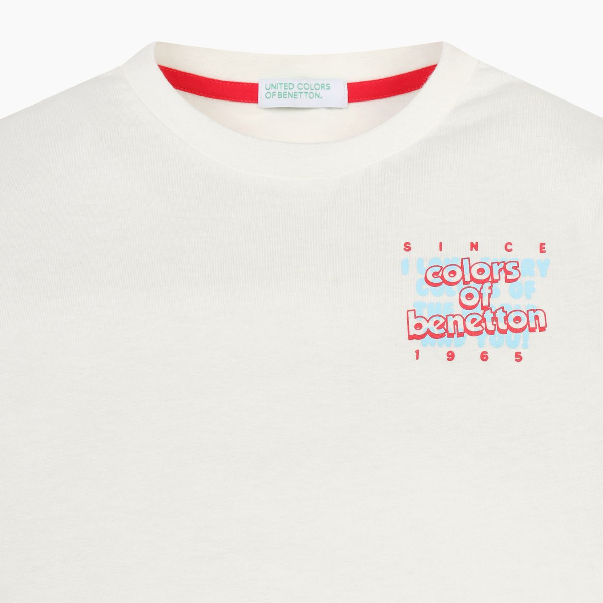 베네통키즈(BENETTONKIDS) 그래픽 포인트 티셔츠_QATS04611IV