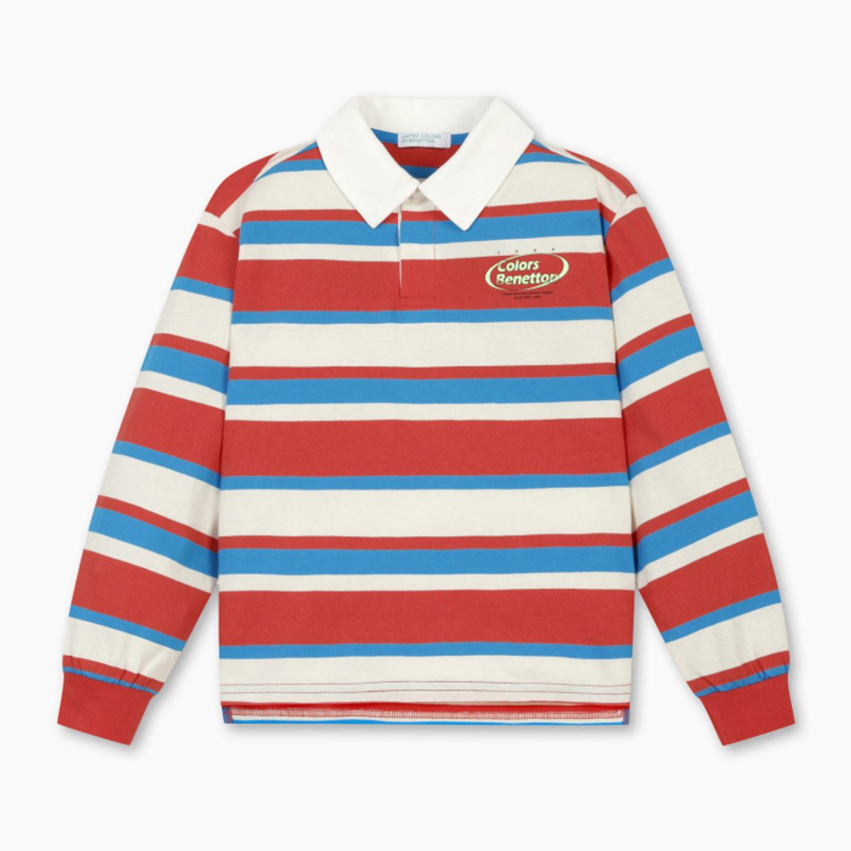 베네통키즈(BENETTONKIDS) 스트라이프 티셔츠_QATS06611RD