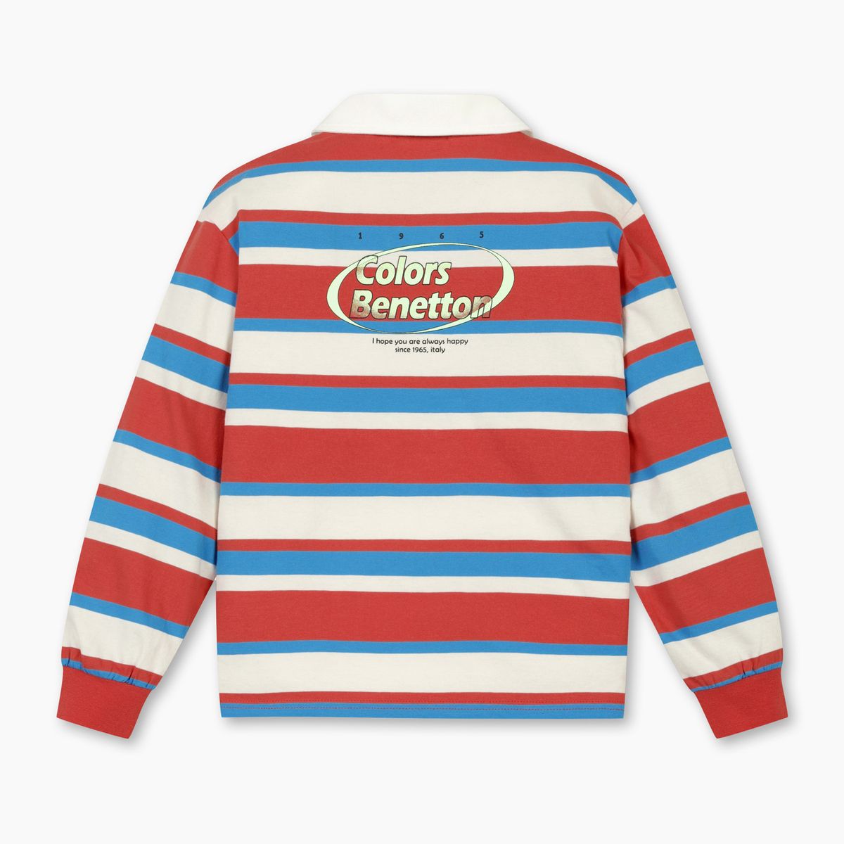 베네통키즈(BENETTONKIDS) 스트라이프 티셔츠_QATS06611RD