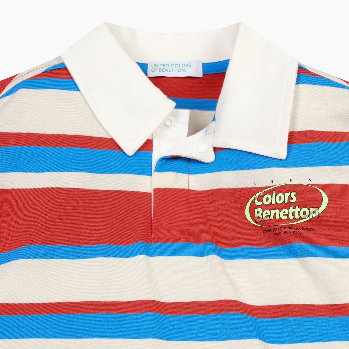 베네통키즈(BENETTONKIDS) 스트라이프 티셔츠_QATS06611RD