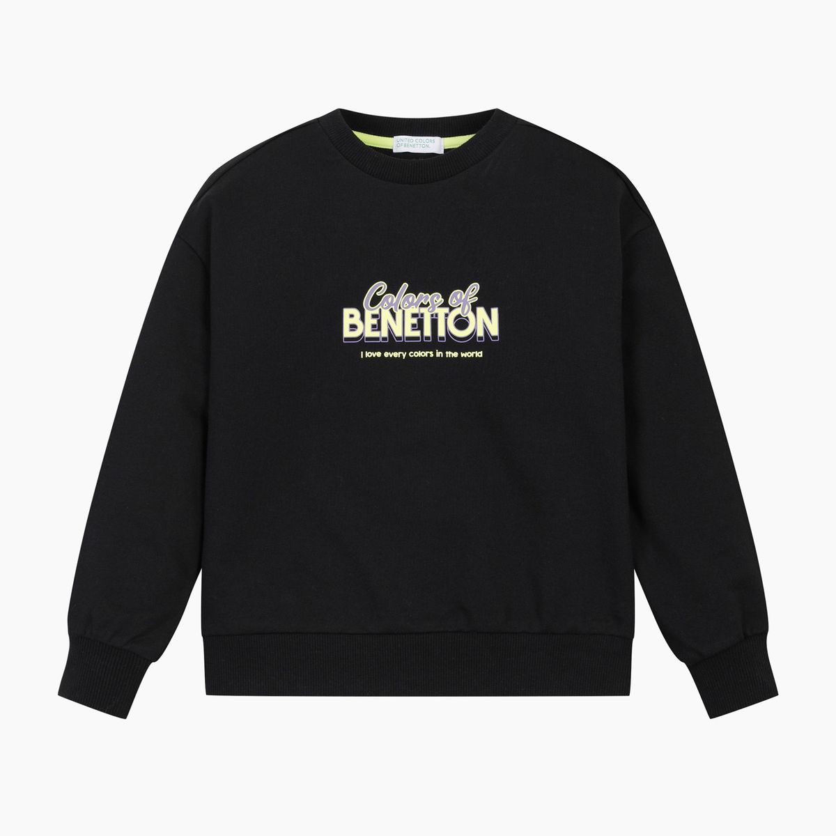 베네통키즈(BENETTONKIDS) 그래픽 셋업_QASE02611BK