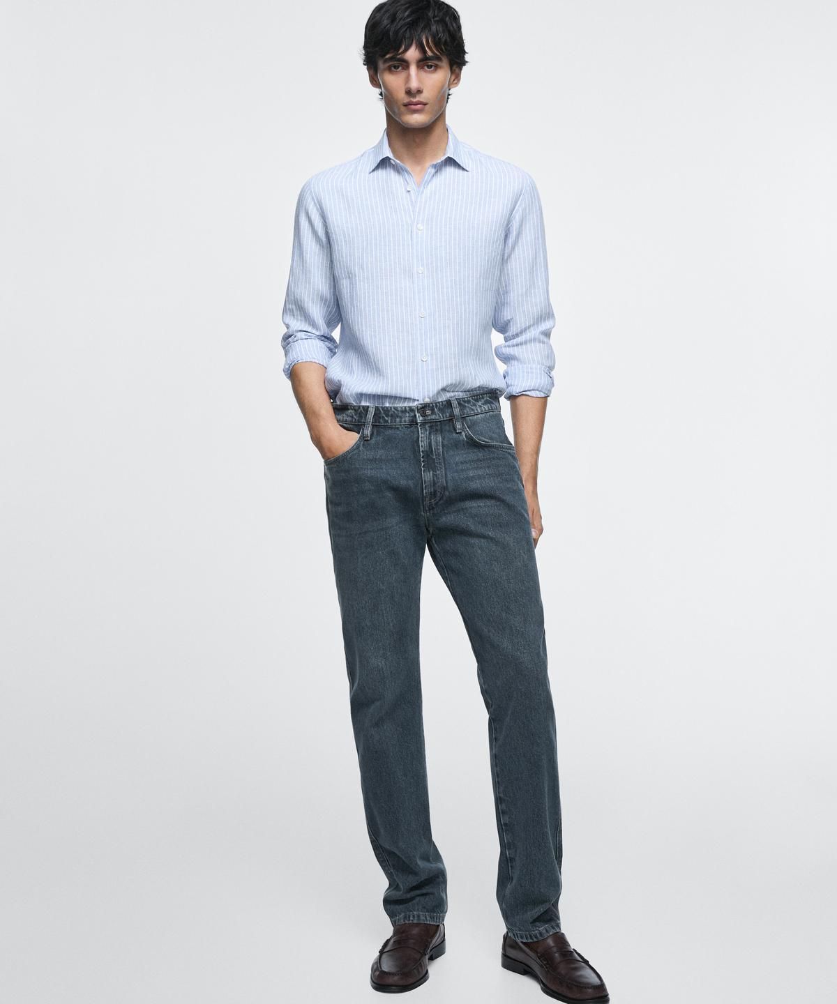 마시모두띠(MASSIMO DUTTI) 테이퍼드핏 진