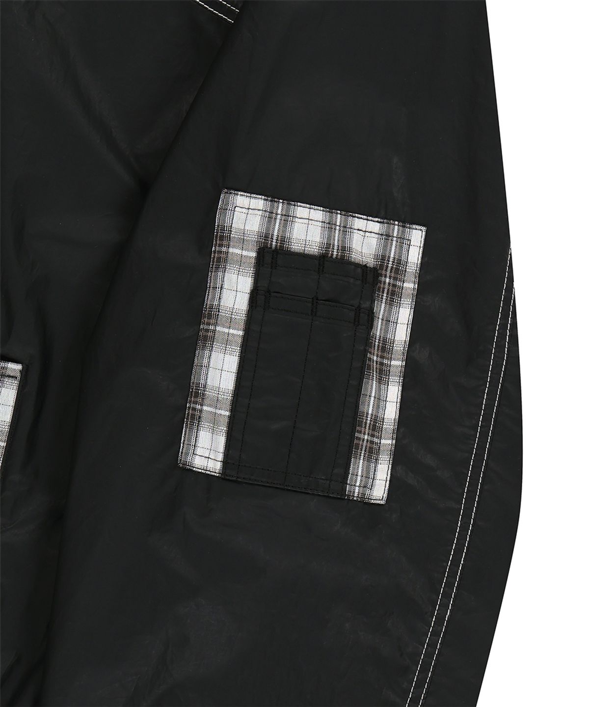 마하그리드(MAHAGRID) CHECK HARRINGTON JACKET BLACK(MG2GSMB962A)