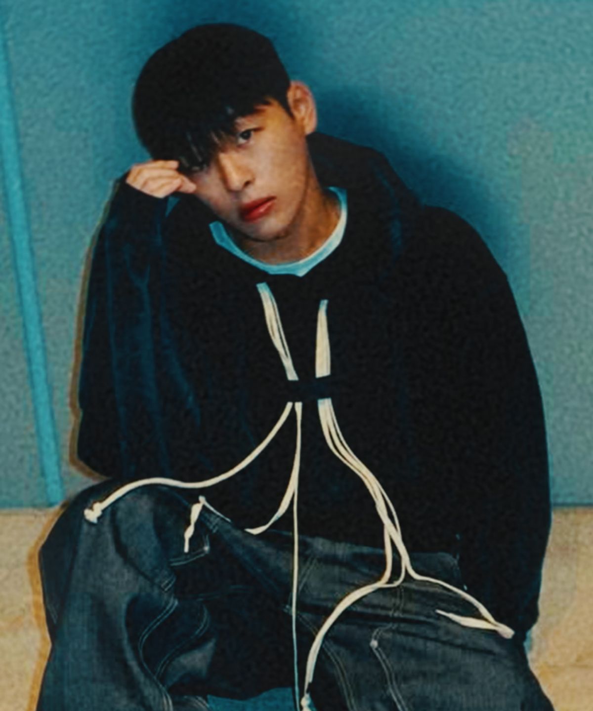 오프스핀(OFFSPIN) 900G 딥블랙 워시 미스핏 후디