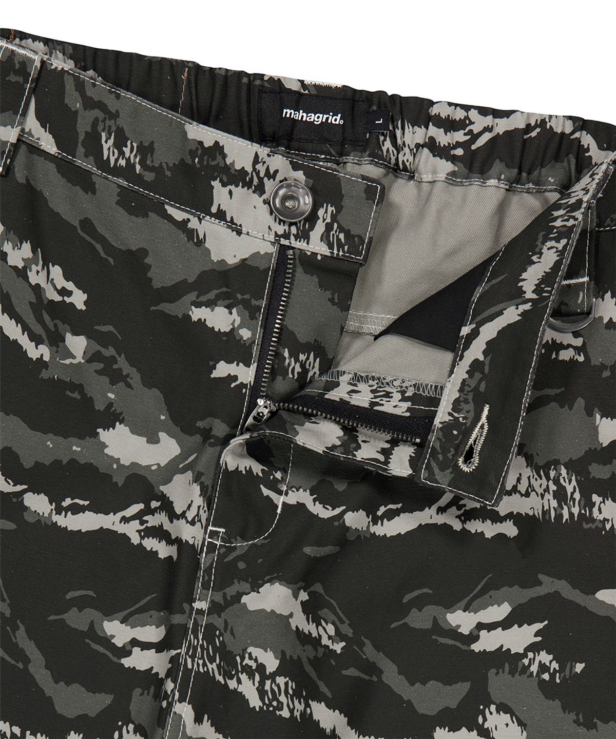마하그리드(MAHAGRID) TIGER CAMO WIDE PANTS KHAKI(MG2GSMPA11A)