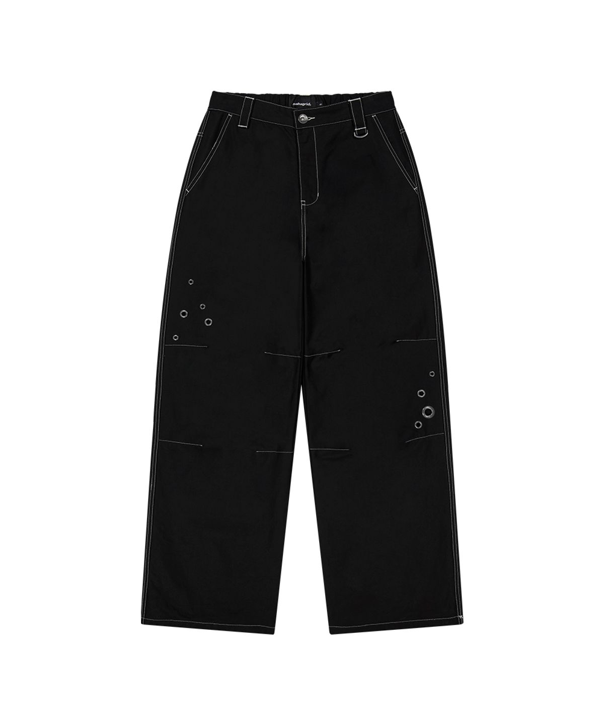 마하그리드(MAHAGRID) EYELET WIDE PANTS BLACK(MG2GSMPA12A)