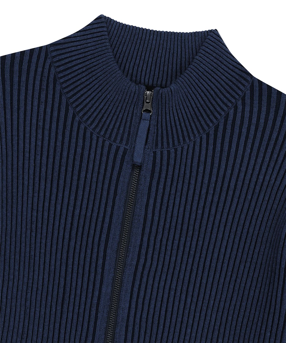 마하그리드(MAHAGRID) TWO TONE ZIP UP CARDIGAN BLUE(MG2GSMK686A)