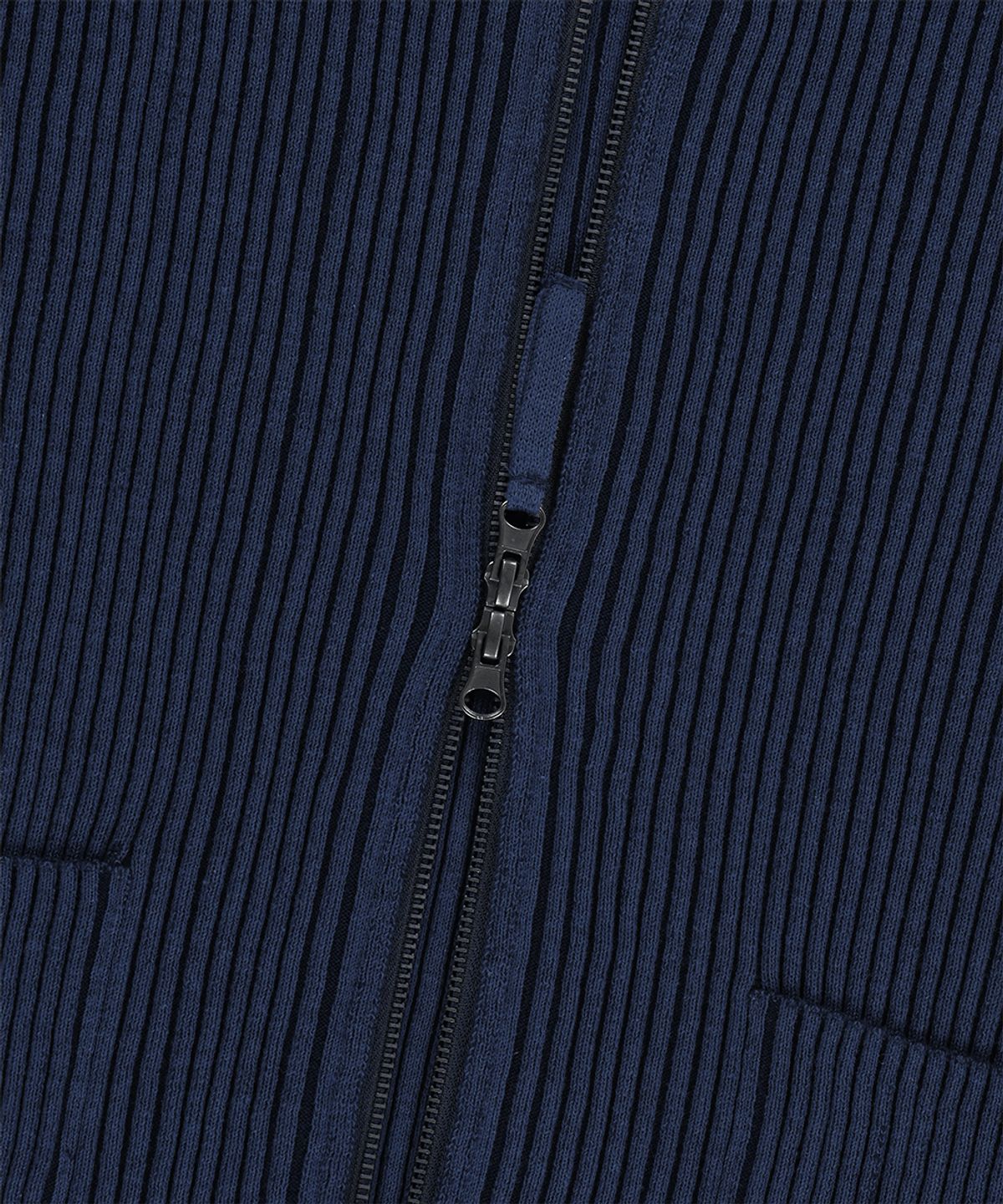 마하그리드(MAHAGRID) TWO TONE ZIP UP CARDIGAN BLUE(MG2GSMK686A)