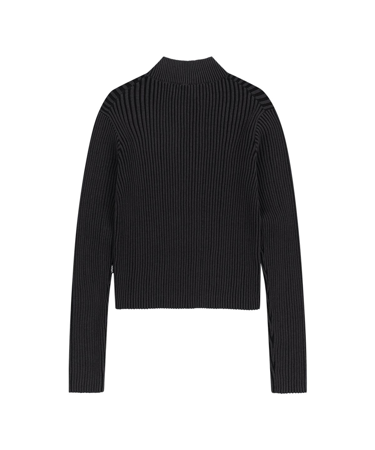 마하그리드(MAHAGRID) TWO TONE ZIP UP CARDIGAN BLACK(MG2GSMK686A)