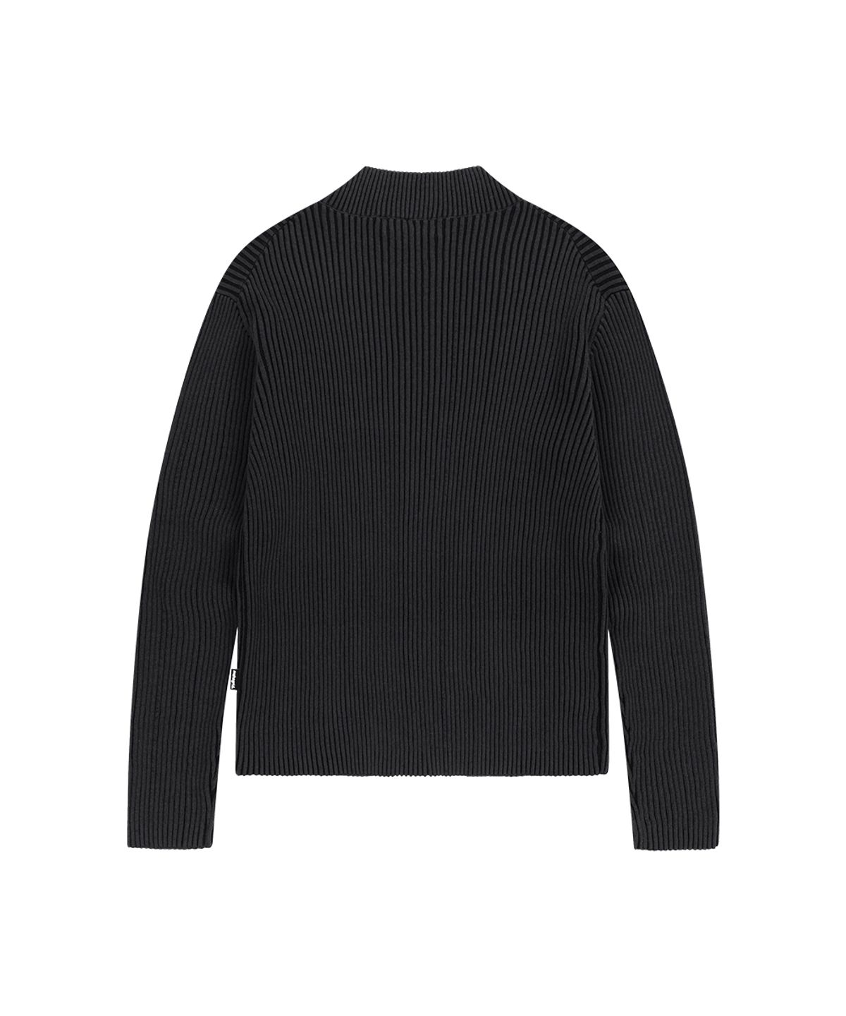 마하그리드(MAHAGRID) TWO TONE ZIP UP CARDIGAN BLACK(MG2GSMK686A)