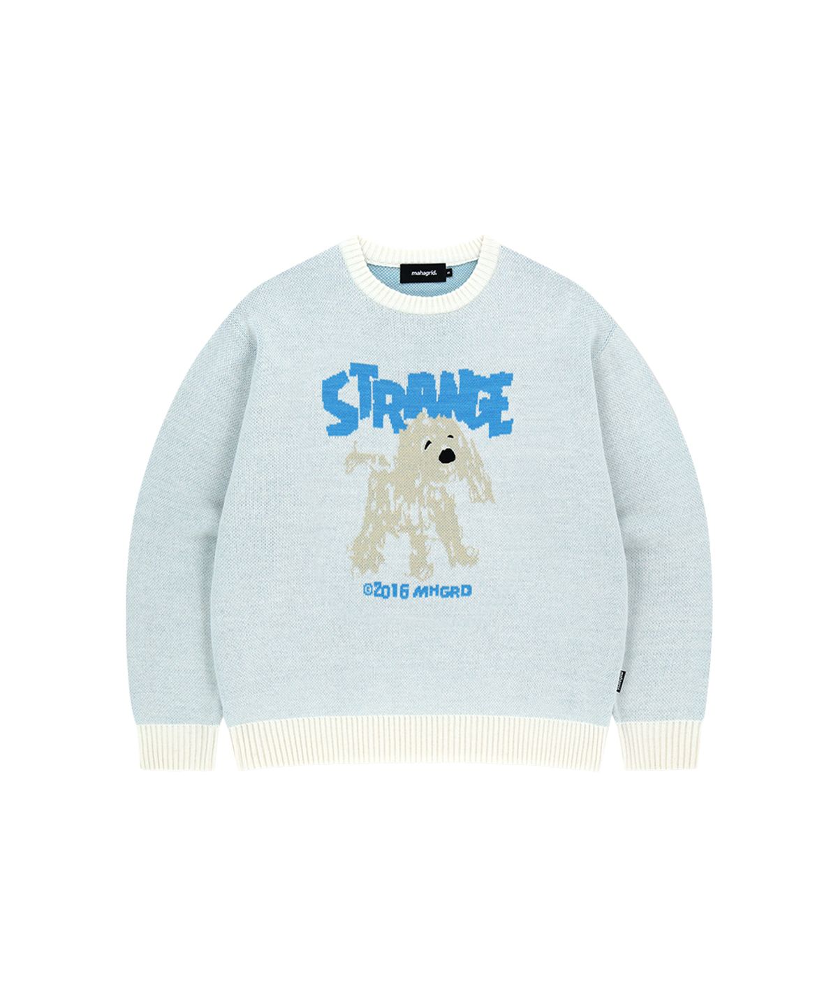 마하그리드(MAHAGRID) STRANGE PUPPY KNIT SWEATER IVORY(MG2FFMK603A)