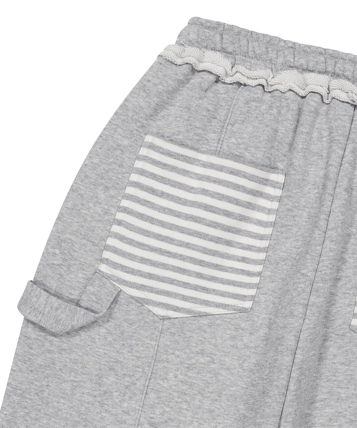 마하그리드(MAHAGRID) STRIPE POCKET SWEAT PANT GREY(MG2FFMPA08A)