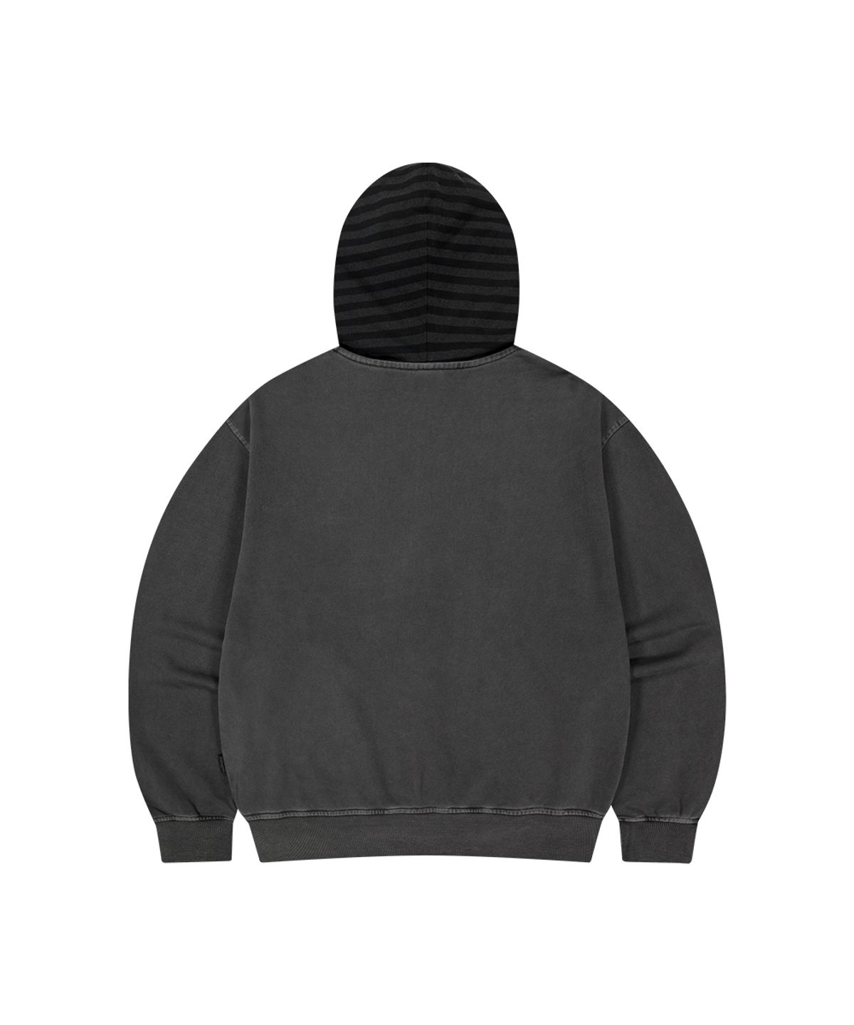마하그리드(MAHAGRID) PIGMENT STRIPE MIXED ZIP UP HOODIE CHARCOAL(MG2FFFM492A)