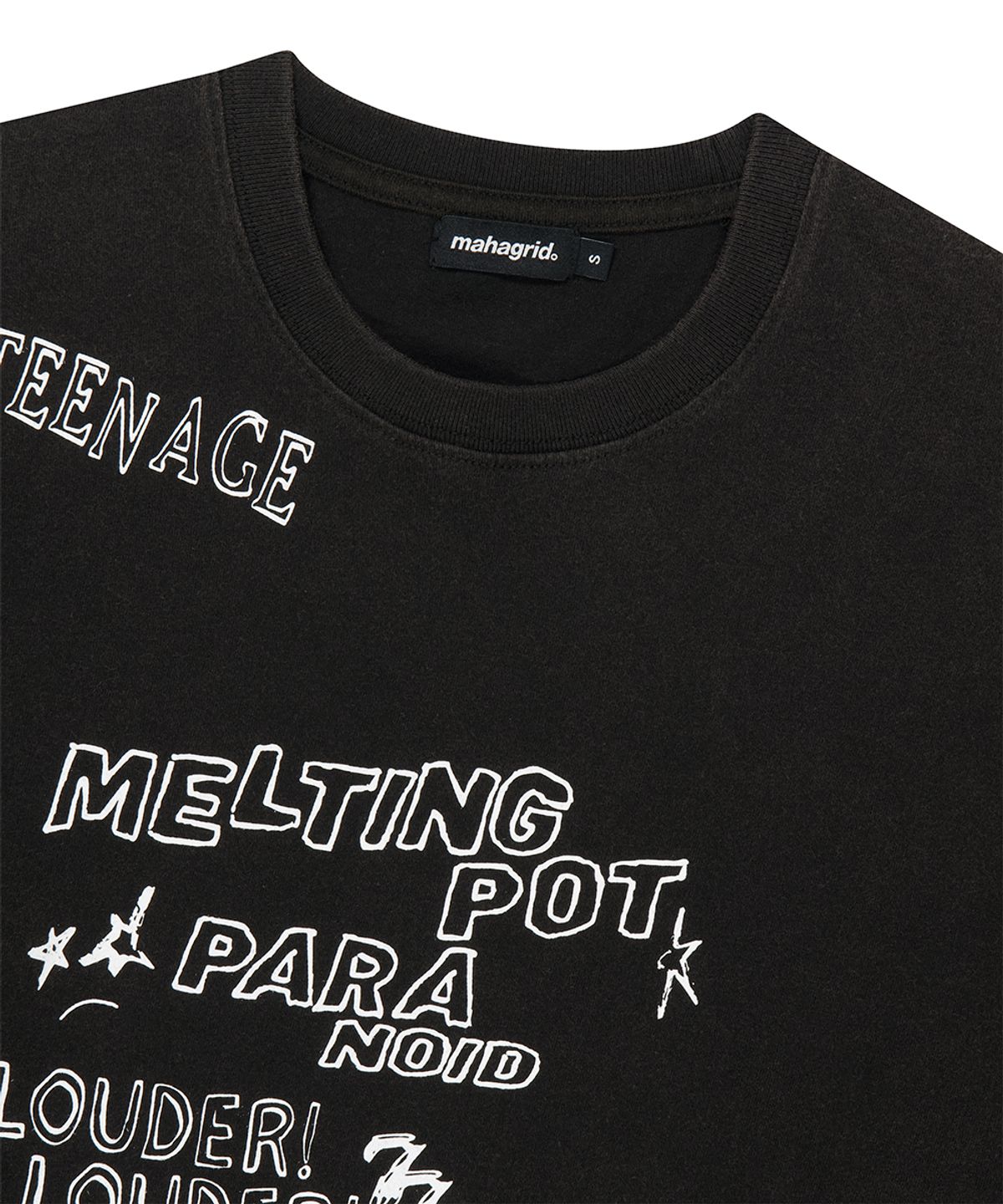 마하그리드(MAHAGRID) WASHED 10YEARS LS TEE BLACK(MG2GSMT565A)