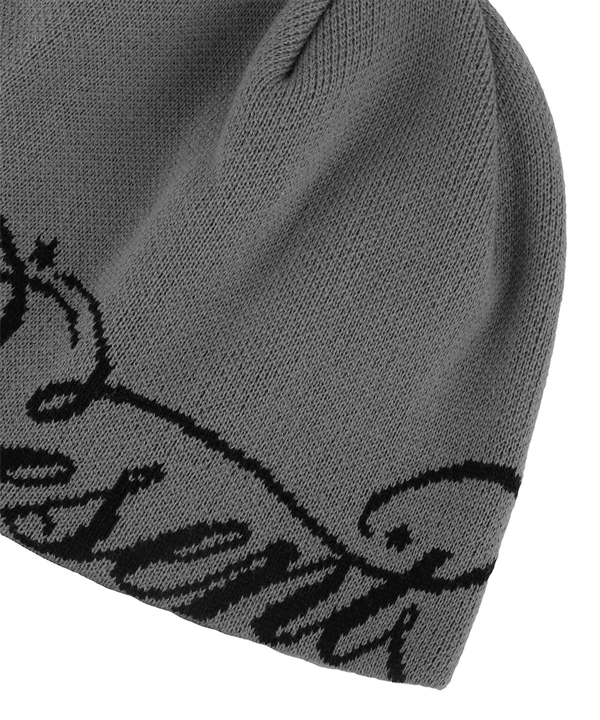 마하그리드(MAHAGRID) PRESENT LETTERING KNIT BEANIE GREY(MG2FFMAB37A)