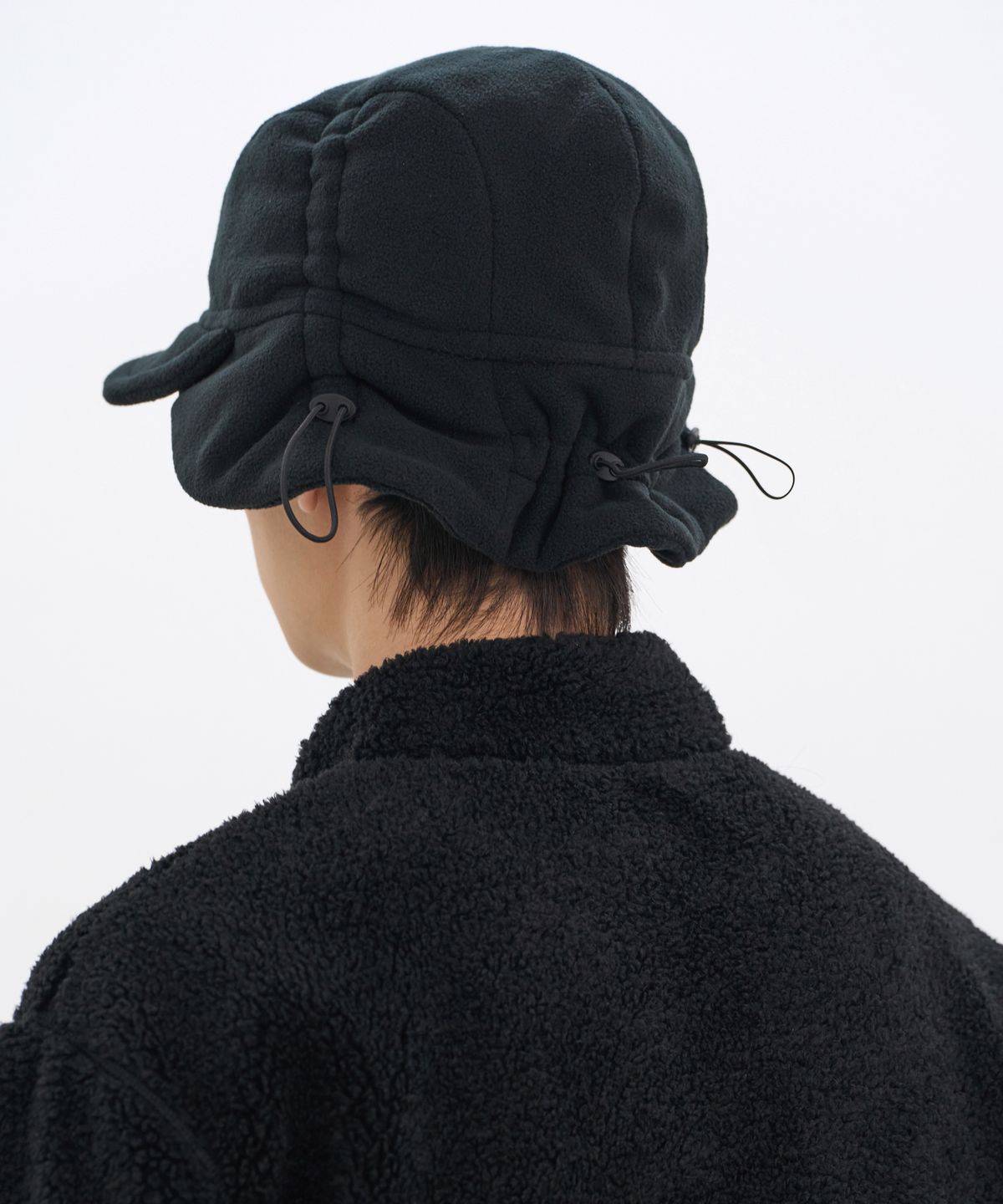 카사카사(KASAKASA) Fleece Trapper Hat Black