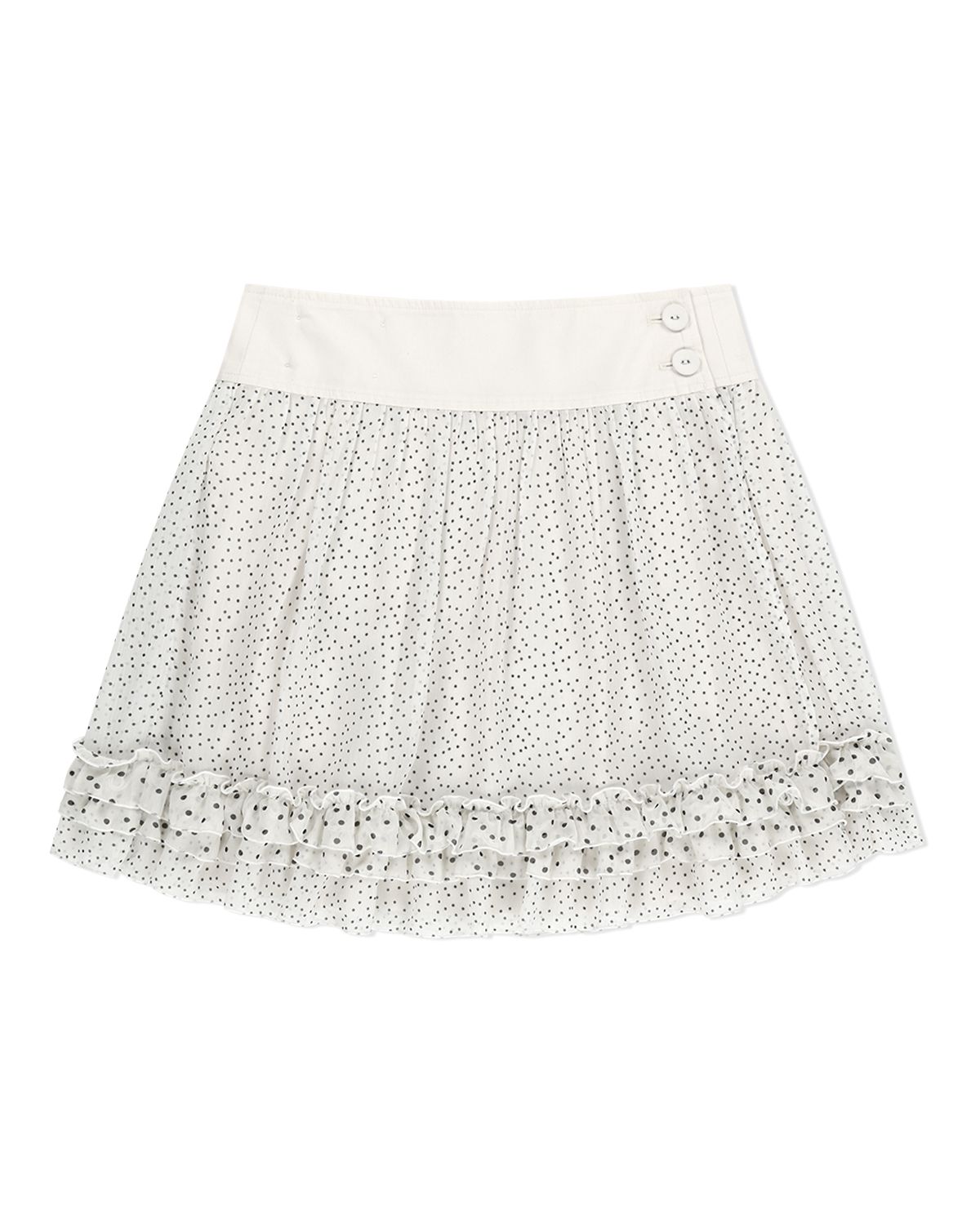 더뮤지엄비지터(THEMUSEUMVISITOR) REVERSIBLE WRAP SKIRT (WHITE)