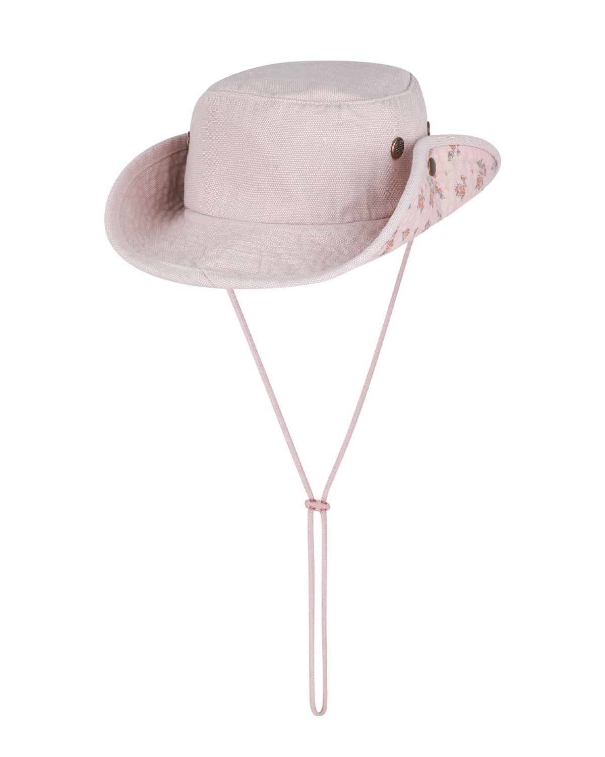 더뮤지엄비지터(THEMUSEUMVISITOR) FLORAL SAFARI HAT (PINK)