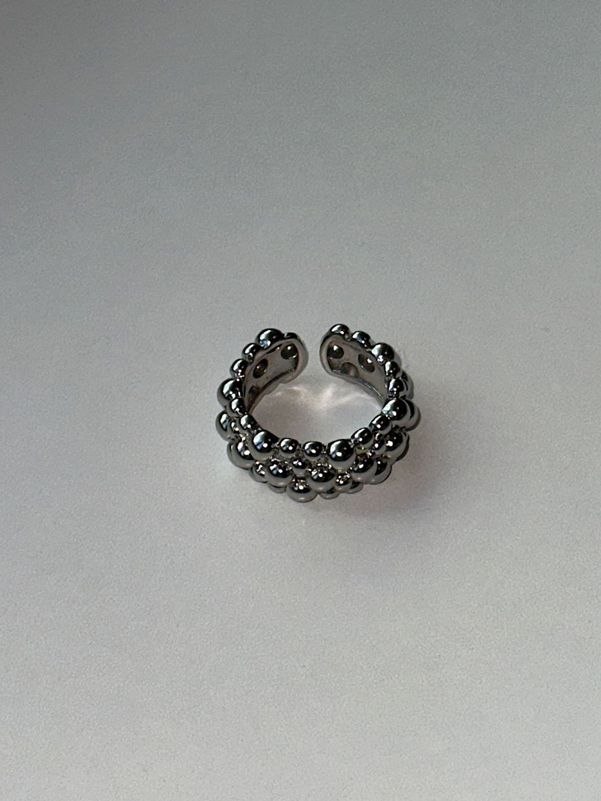 아포엠(APOEM) Crystal Pavé Open Ring