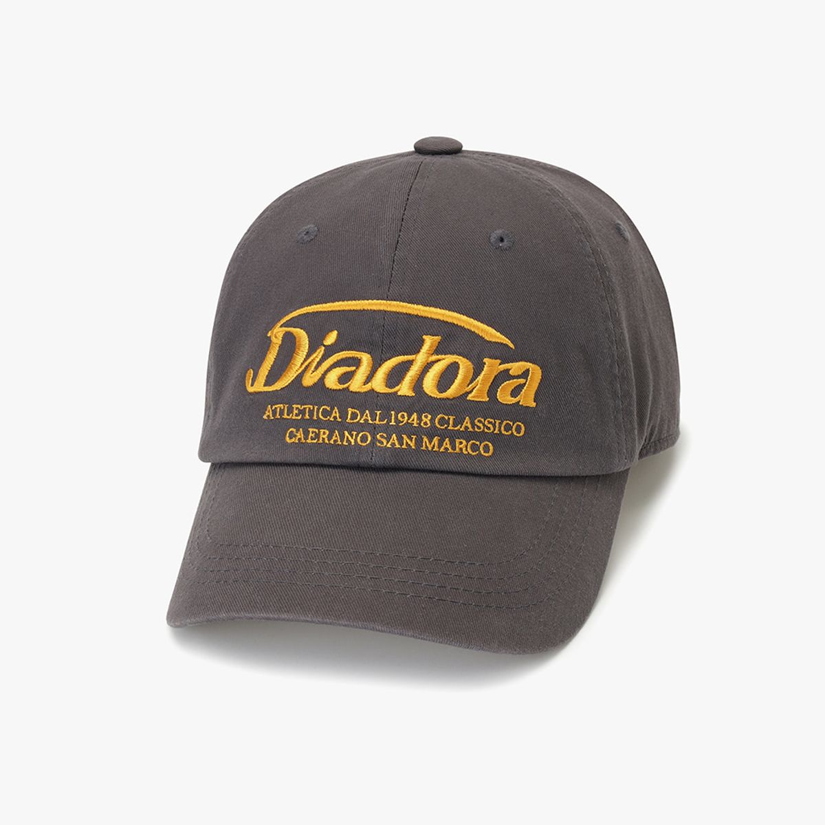 디아도라(diadora) 베이직 면트윌 볼캡 CHARCOAL GREY