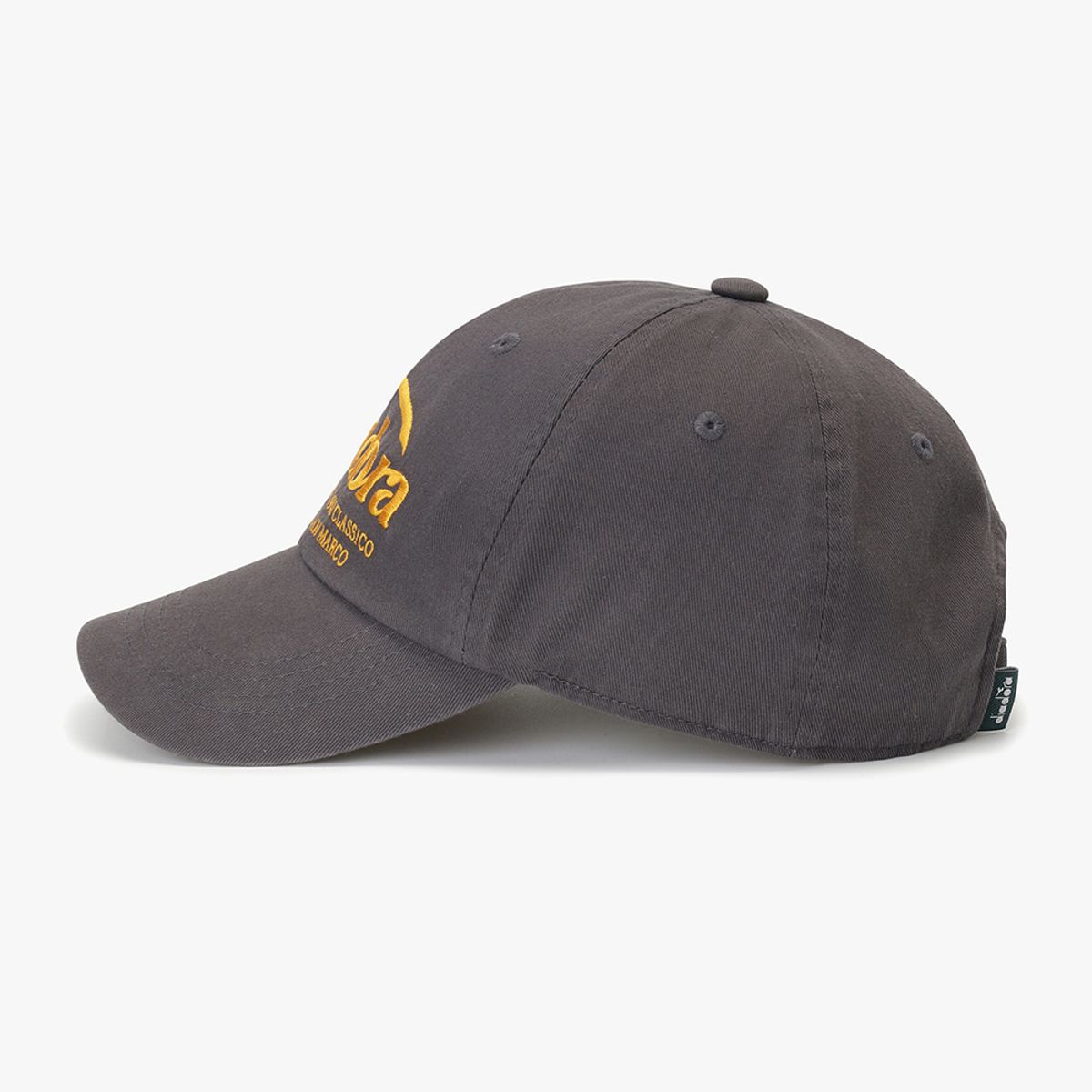 디아도라(diadora) 베이직 면트윌 볼캡 CHARCOAL GREY