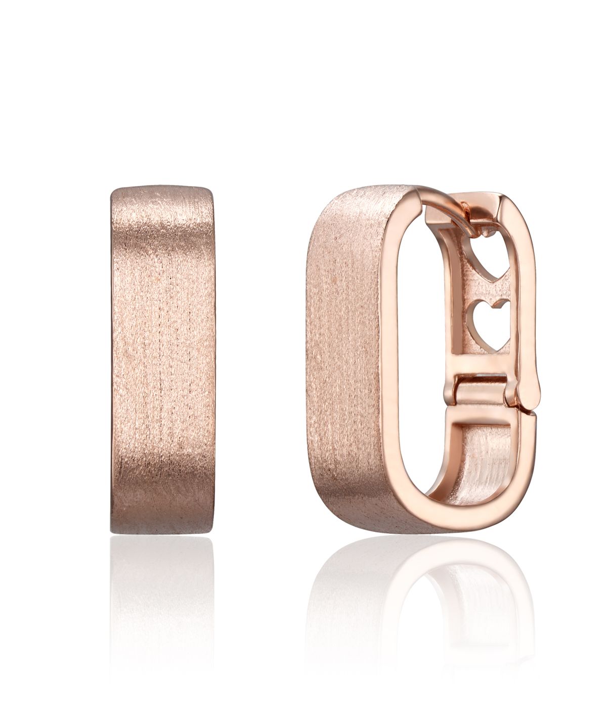 가이거주얼리(GEIGERJEWELRY) 모던 매트 스퀘어 원터치 귀걸이 GISVEE167 (실버925 PIN)
