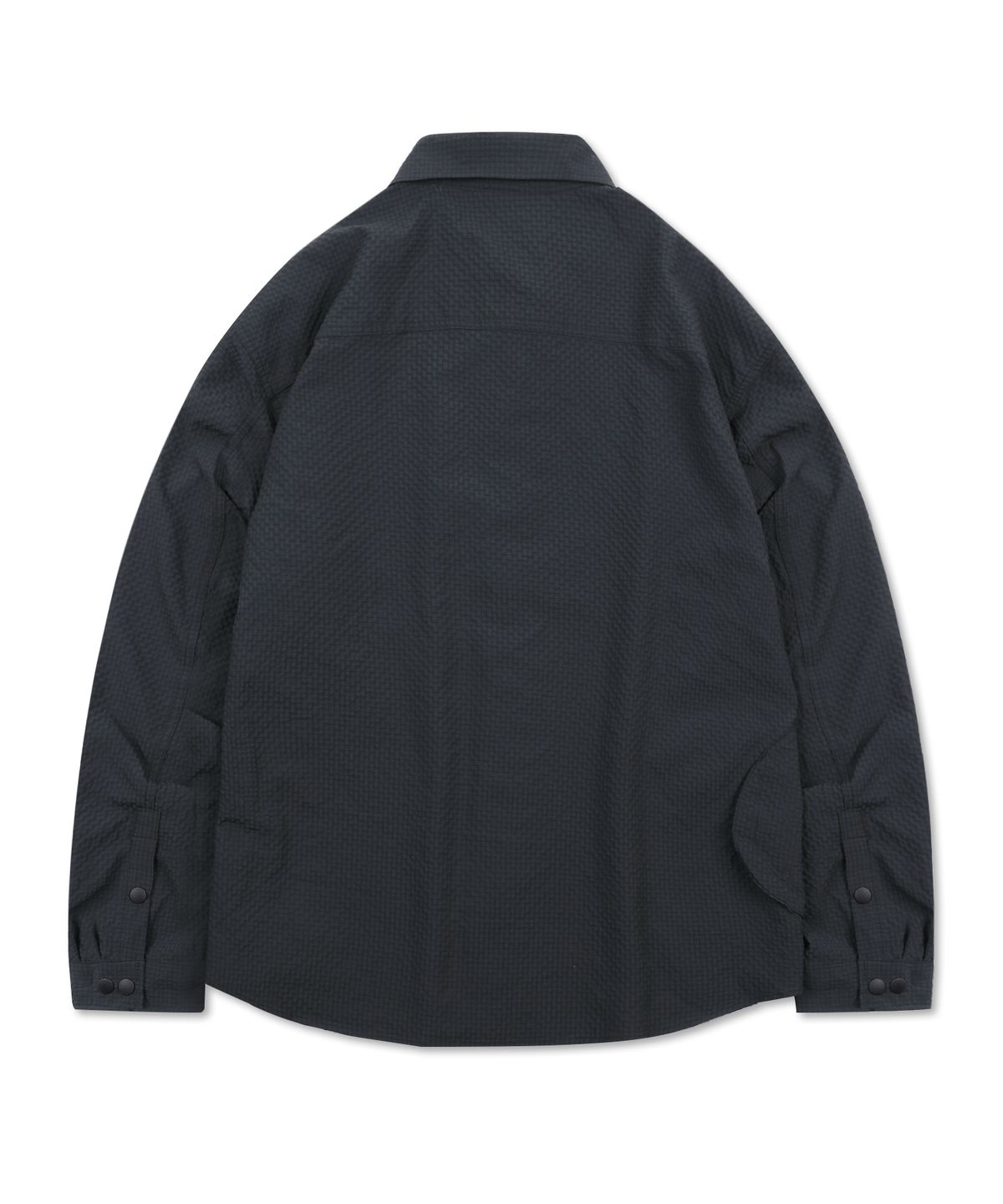 엑스톤즈(XTONZ) XTS040 유틸리티 깅엄 체크 셔츠 (BLACK)