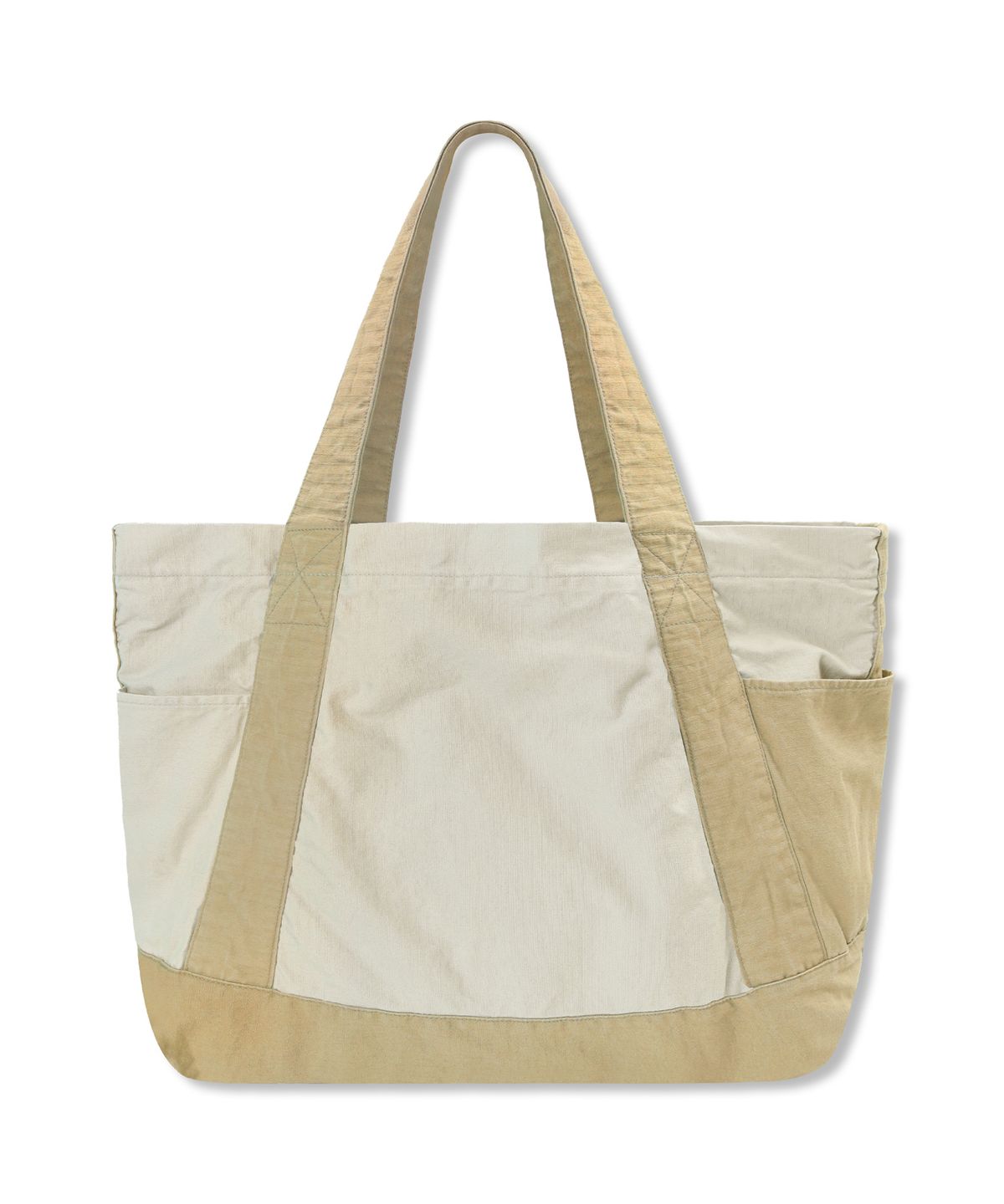 엑스톤즈(XTONZ) XTA108 립스탑 코튼 워싱 토트 백 (BEIGE)