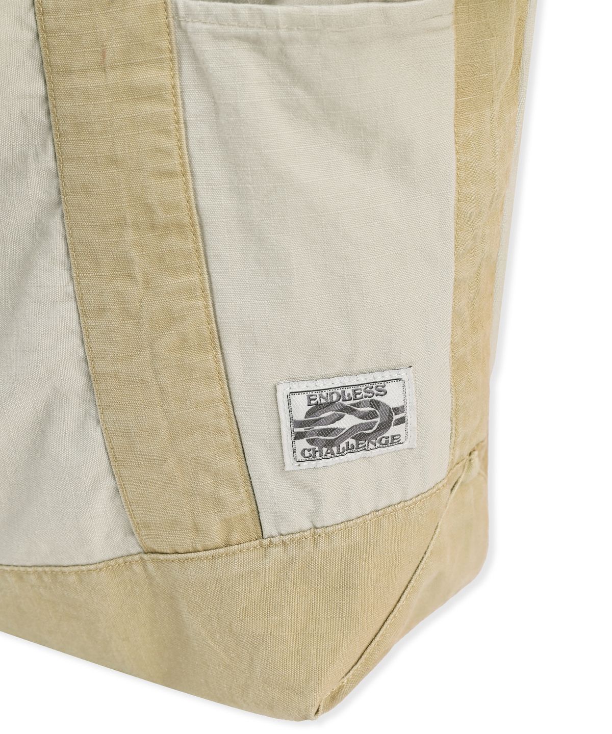 엑스톤즈(XTONZ) XTA108 립스탑 코튼 워싱 토트 백 (BEIGE)