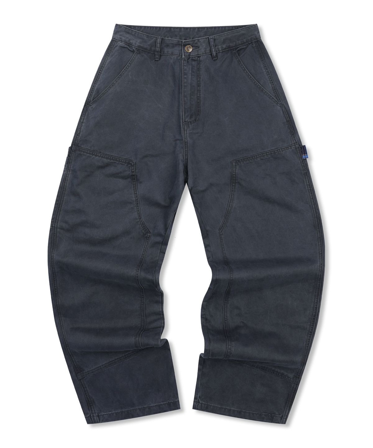 엑스톤즈(XTONZ) XP308 체크 카펜터 워싱 코튼 팬츠 (CHARCOAL)