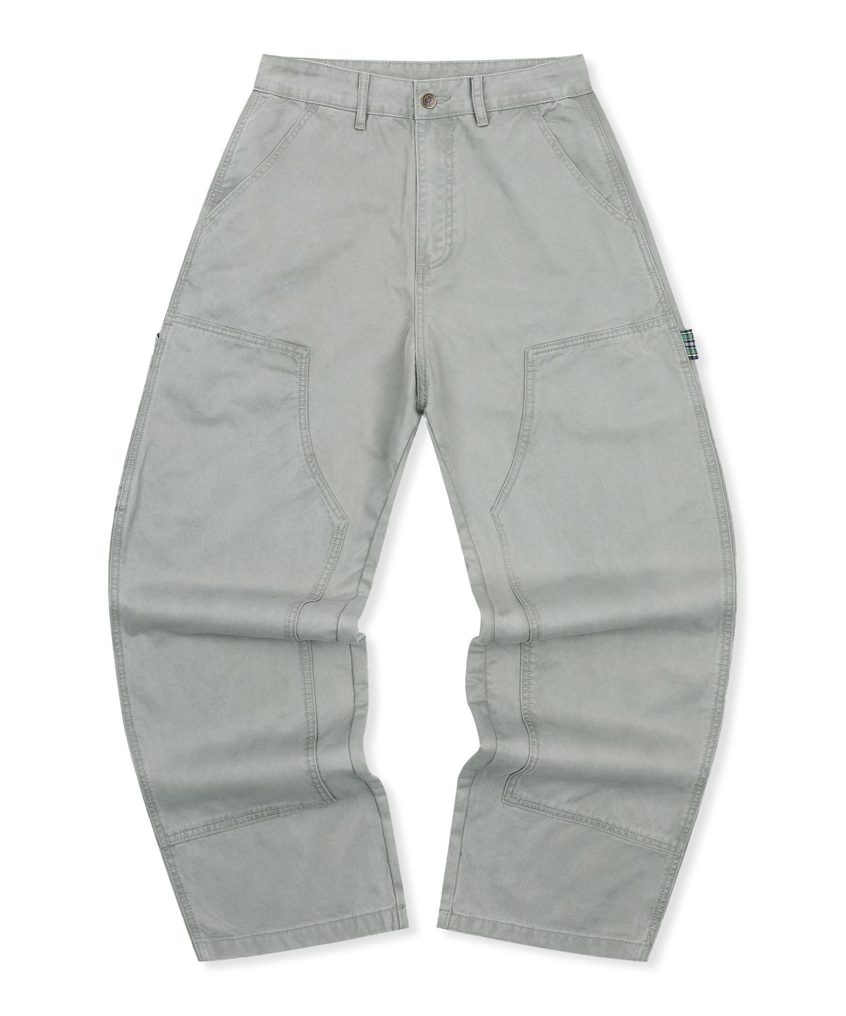 엑스톤즈(XTONZ) XP308 체크 카펜터 워싱 코튼 팬츠 (LIGHT GRAY)