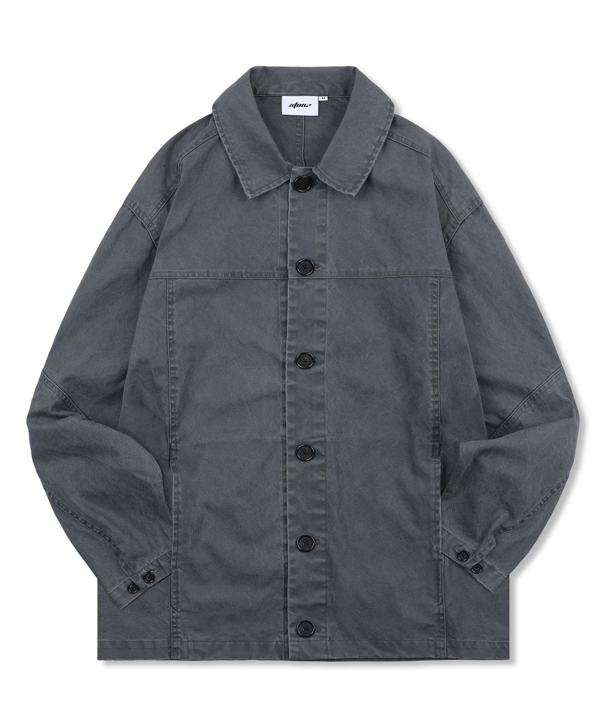 엑스톤즈(XTONZ) XJ137 빈티지 워싱 코튼 카코트 (CHARCOAL)