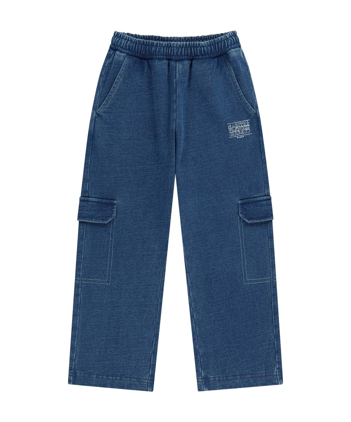 마리떼 키즈(MARITHÉ KIDS) KIDS DOODLE CLASSIC LOGO CARGO SWEAT PANTS blue
