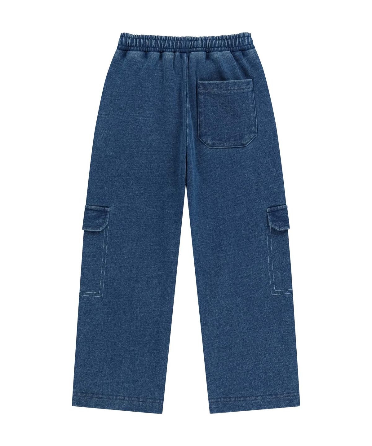 마리떼 키즈(MARITHÉ KIDS) KIDS DOODLE CLASSIC LOGO CARGO SWEAT PANTS blue
