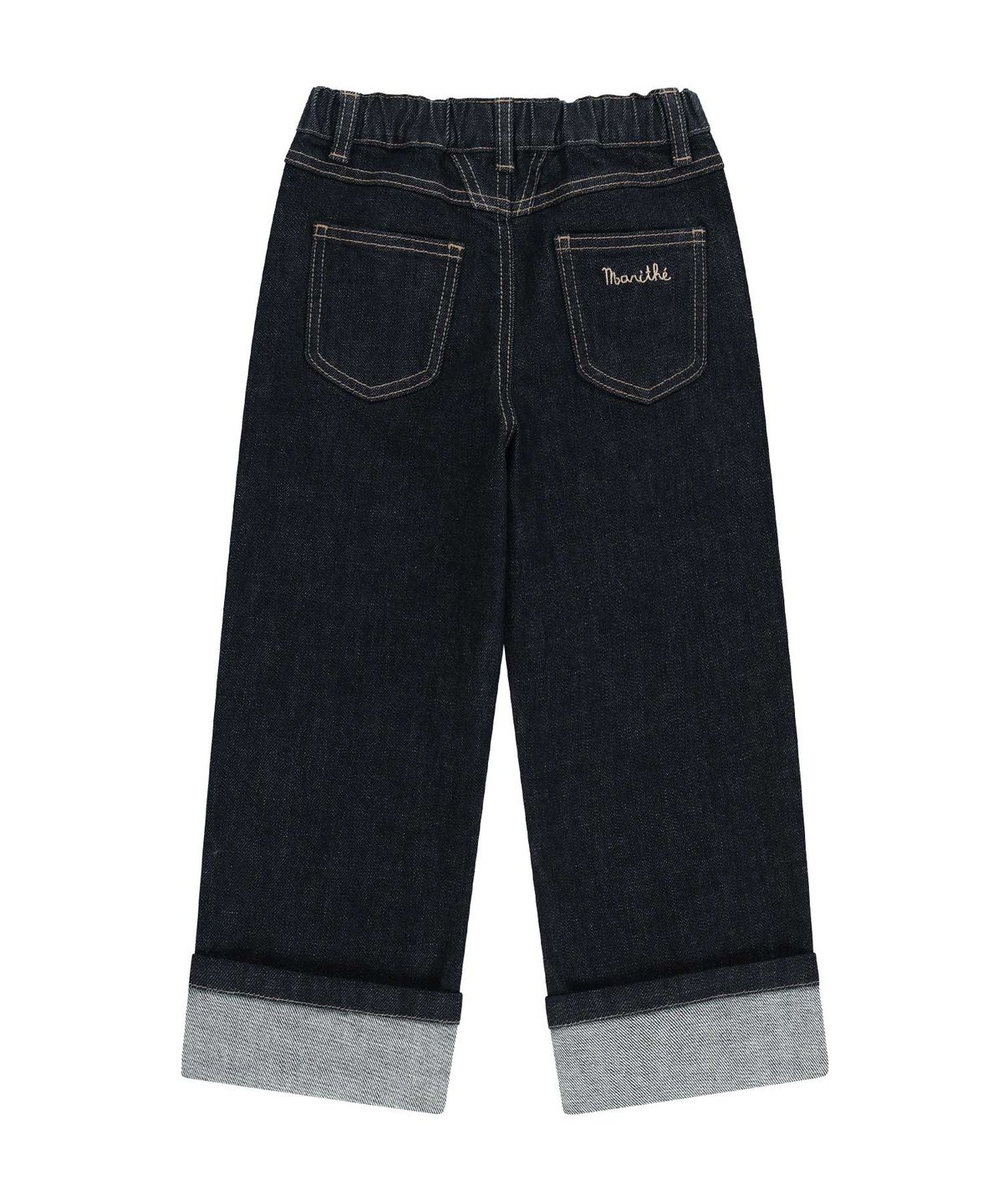 마리떼 키즈(MARITHÉ KIDS) KIDS ROLL UP DENIM PANTS indigo