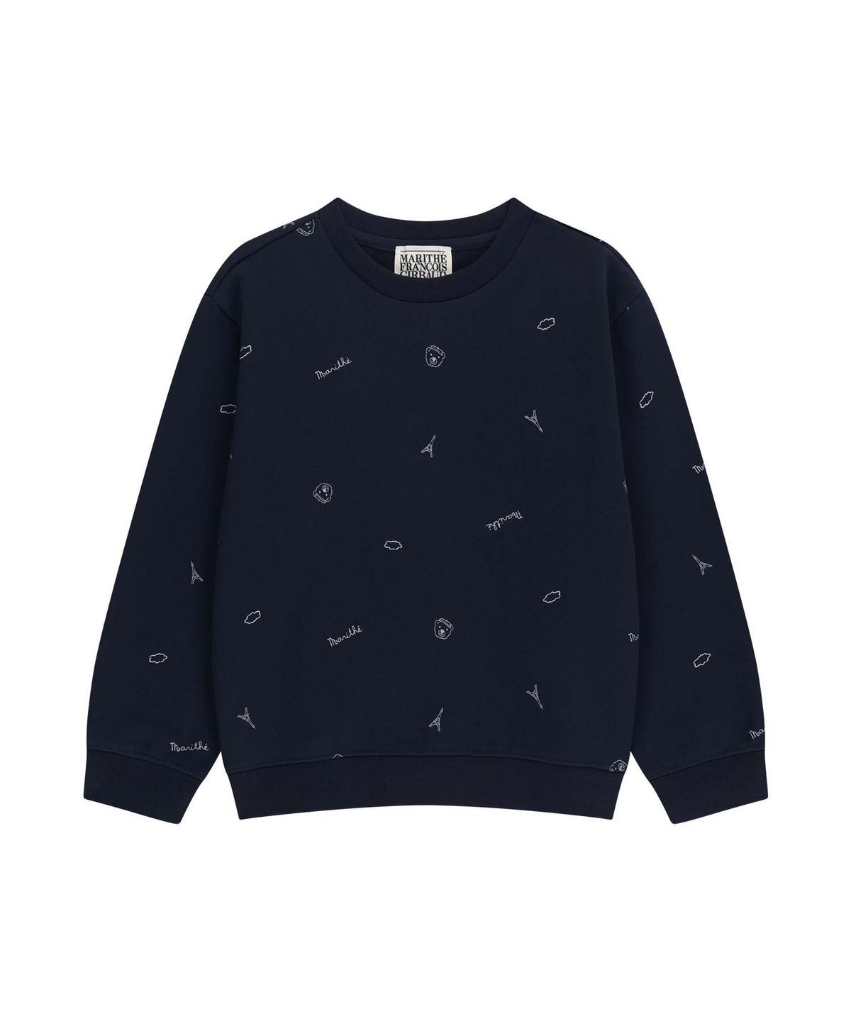 마리떼 키즈(MARITHÉ KIDS) KIDS ALL OVER SWEATSHIRTS navy