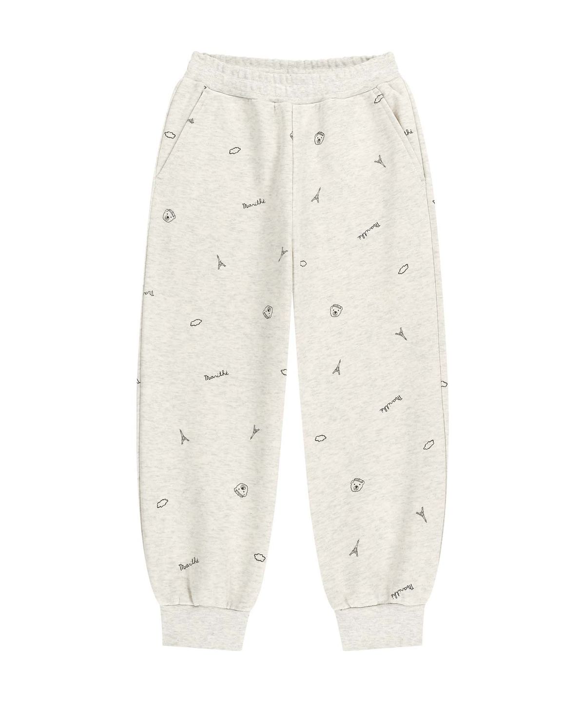 마리떼 키즈(MARITHÉ KIDS) KIDS ALL OVER SWEAT PANTS oatmeal