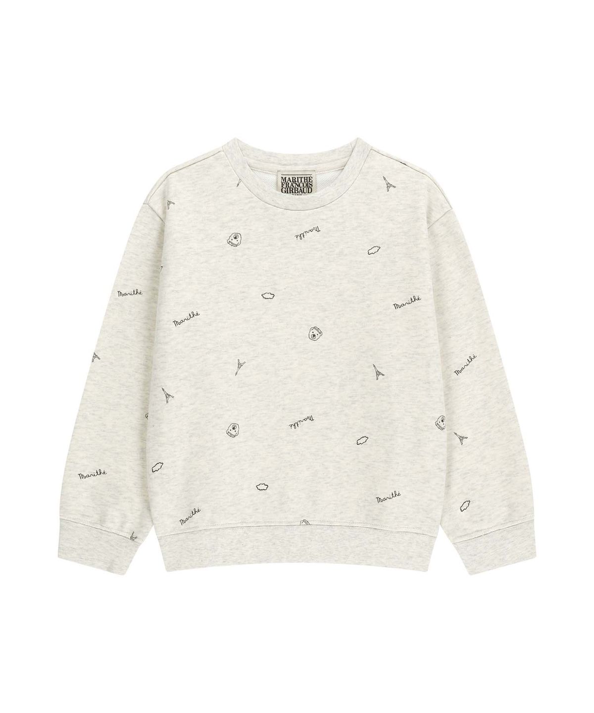 마리떼 키즈(MARITHÉ KIDS) KIDS ALL OVER SWEATSHIRTS oatmeal