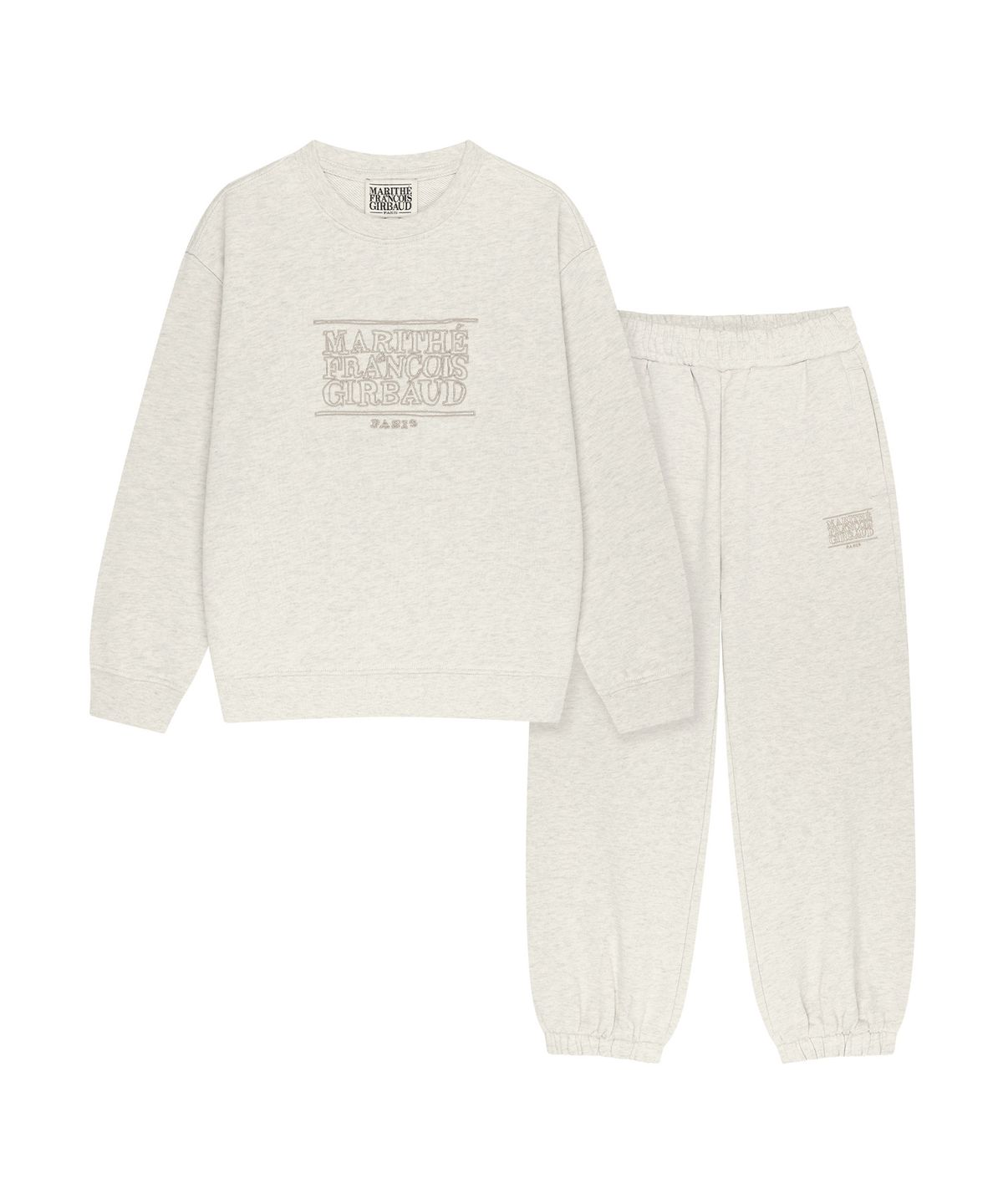 마리떼 키즈(MARITHÉ KIDS) KIDS DOODLE CLASSIC LOGO JOGGER SET-UP oatmeal