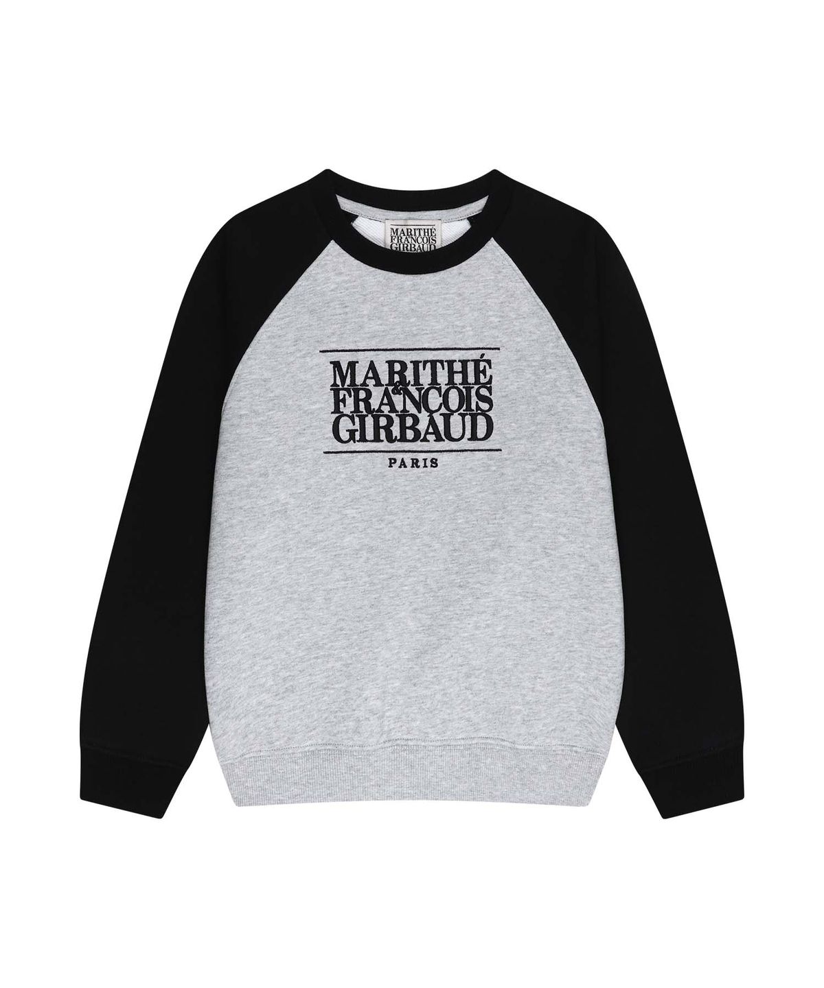 마리떼 키즈(MARITHÉ KIDS) KIDS CLASSIC LOGO COLOR BLOCK RAGLAN SWEATSHIRT black
