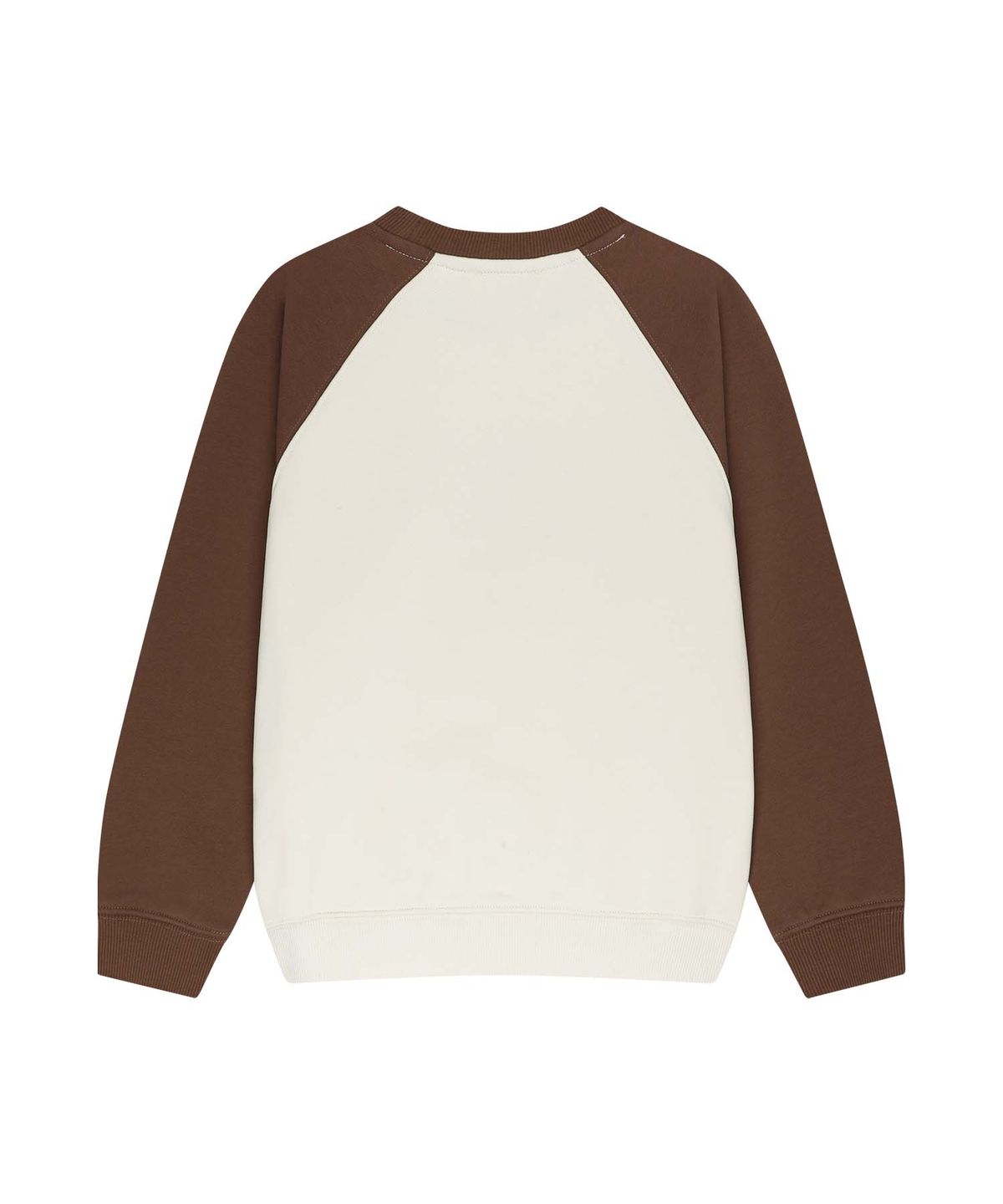 마리떼 키즈(MARITHÉ KIDS) KIDS CLASSIC LOGO COLOR BLOCK RAGLAN SWEATSHIRT brown