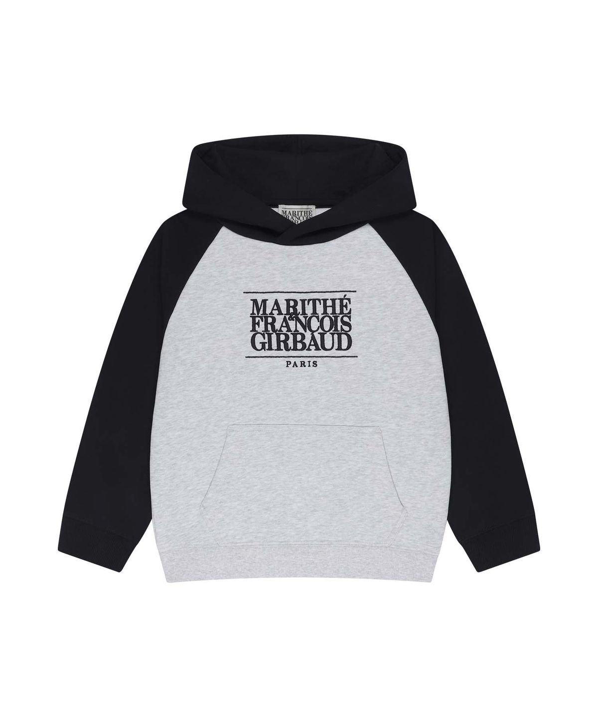 마리떼 키즈(MARITHÉ KIDS) KIDS CLASSIC LOGO COLOR BLOCK RAGLAN HOODIE navy