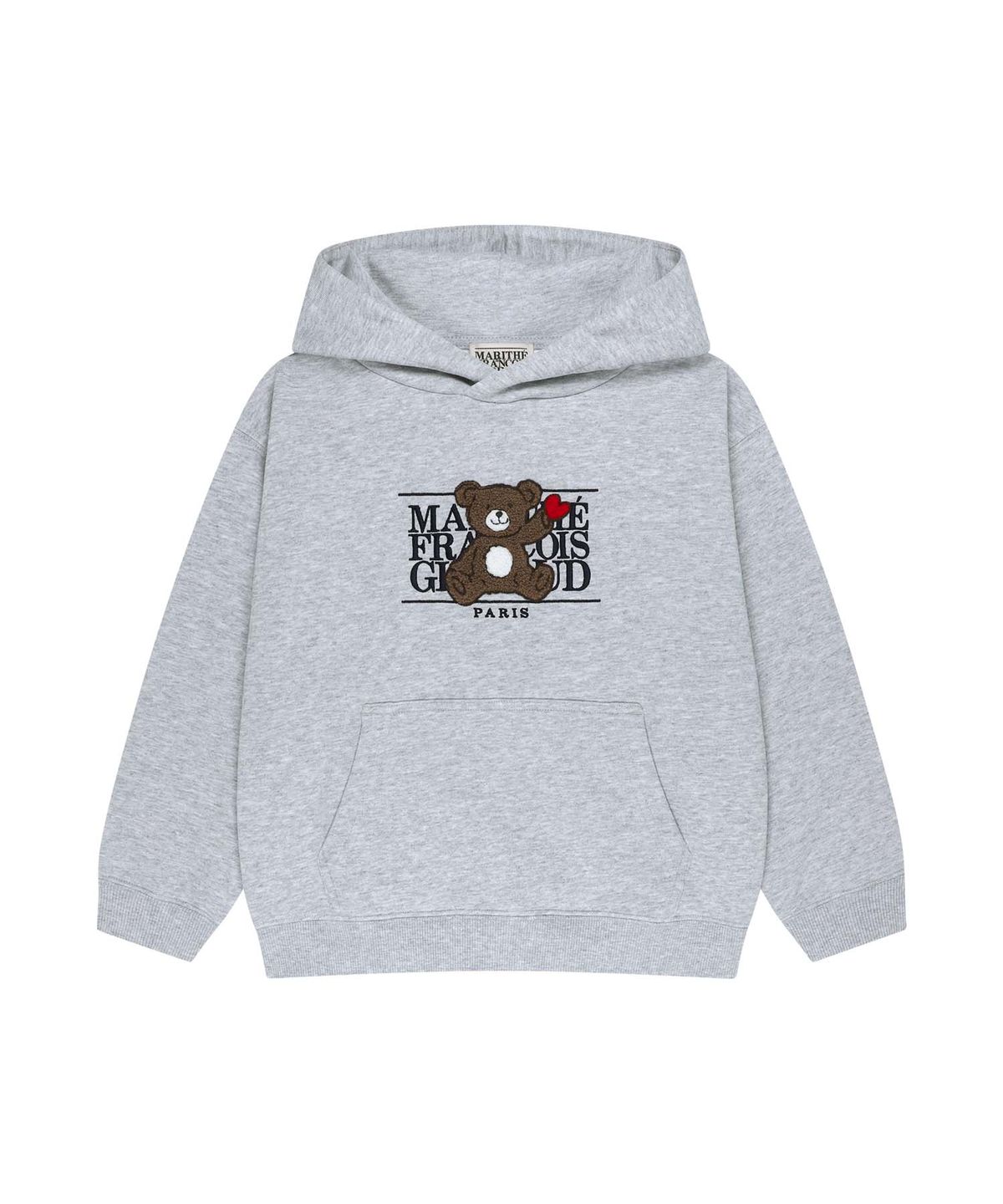 마리떼 키즈(MARITHÉ KIDS) KIDS BEAR CLASSIC LOGO HOODIE heather gray
