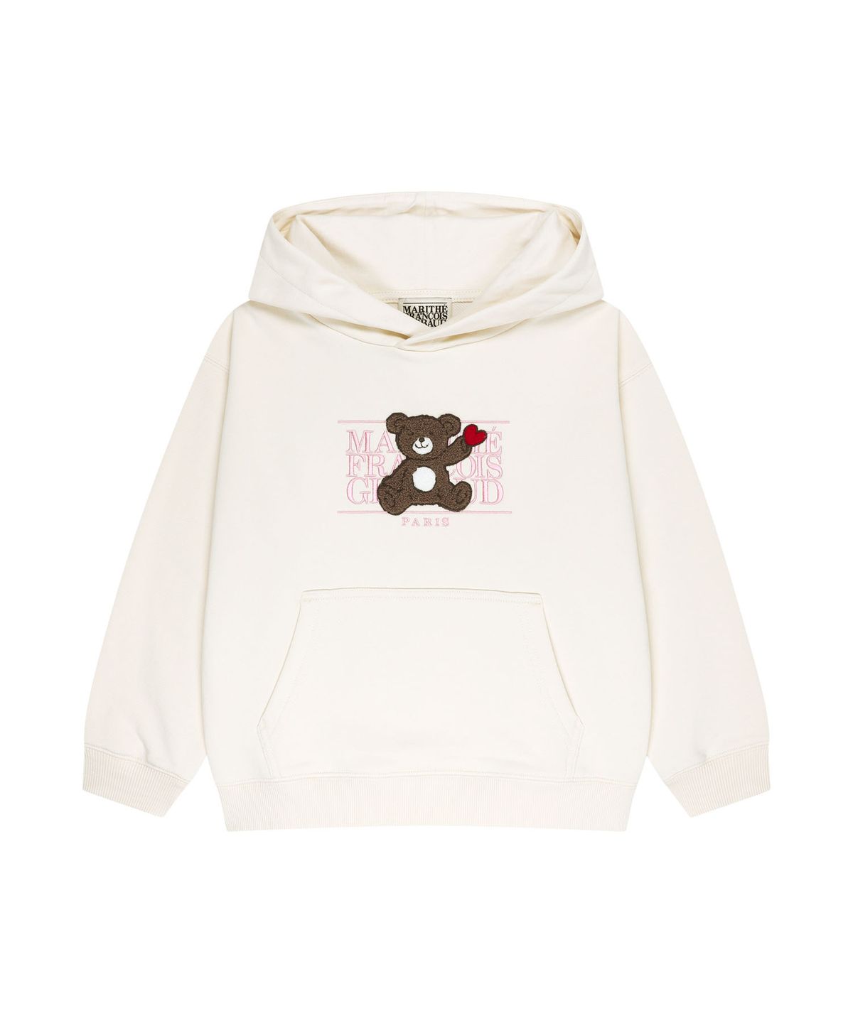 마리떼 키즈(MARITHÉ KIDS) KIDS BEAR CLASSIC LOGO HOODIE ivory