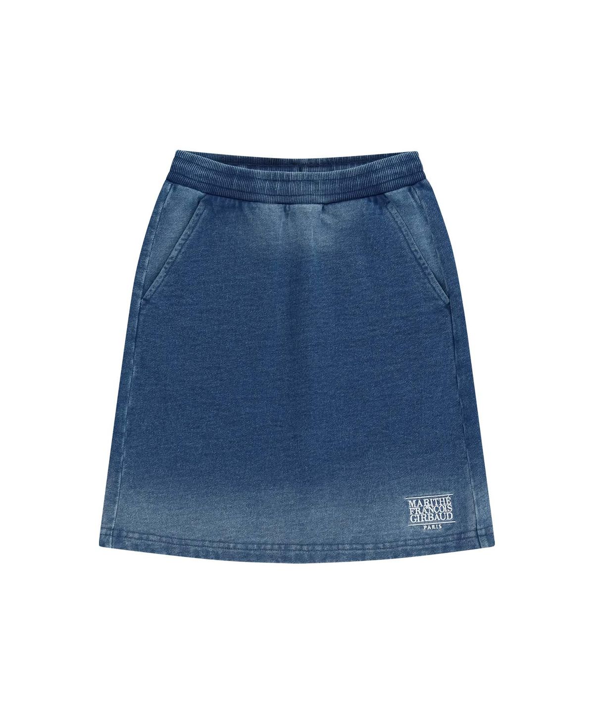 마리떼 키즈(MARITHÉ KIDS) KIDS W CLASSIC LOGO MIDI SWEAT SKIRT blue
