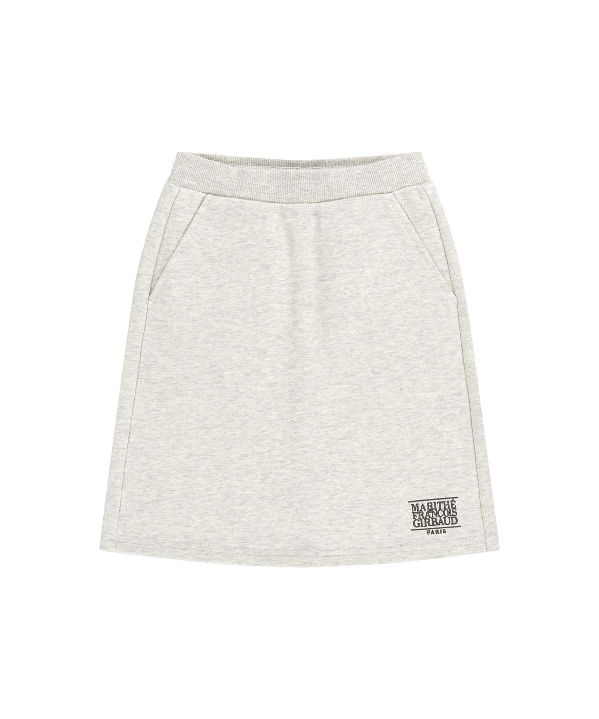 마리떼 키즈(MARITHÉ KIDS) KIDS W CLASSIC LOGO MIDI SWEAT SKIRT oatmeal