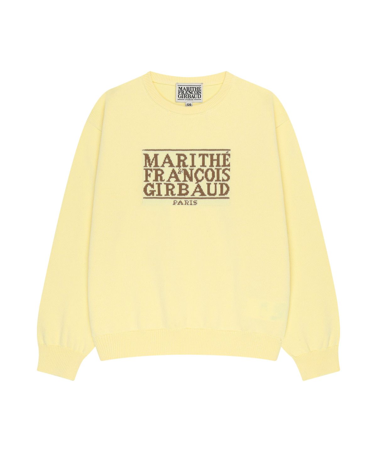 마리떼 키즈(MARITHÉ KIDS) KIDS CLASSIC LOGO KNIT PULLOVER yellow