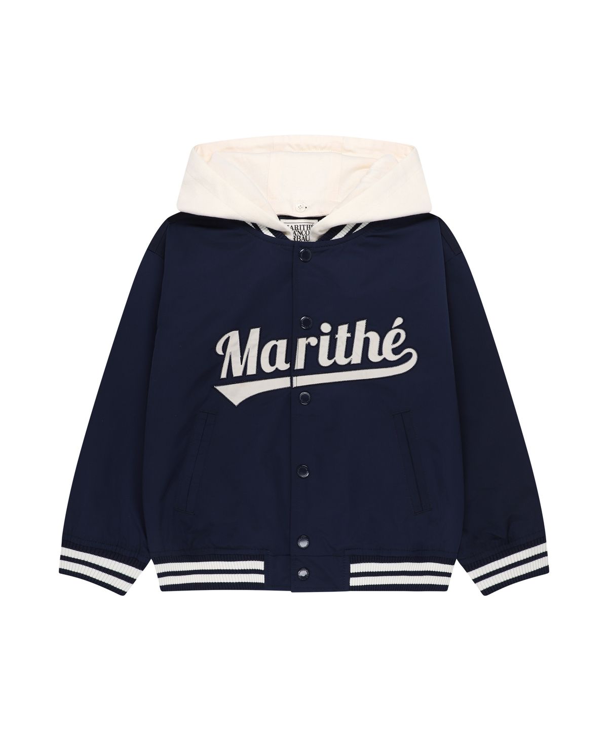 마리떼 키즈(MARITHÉ KIDS) KIDS DETACHABLE BASEBALL JACKET navy