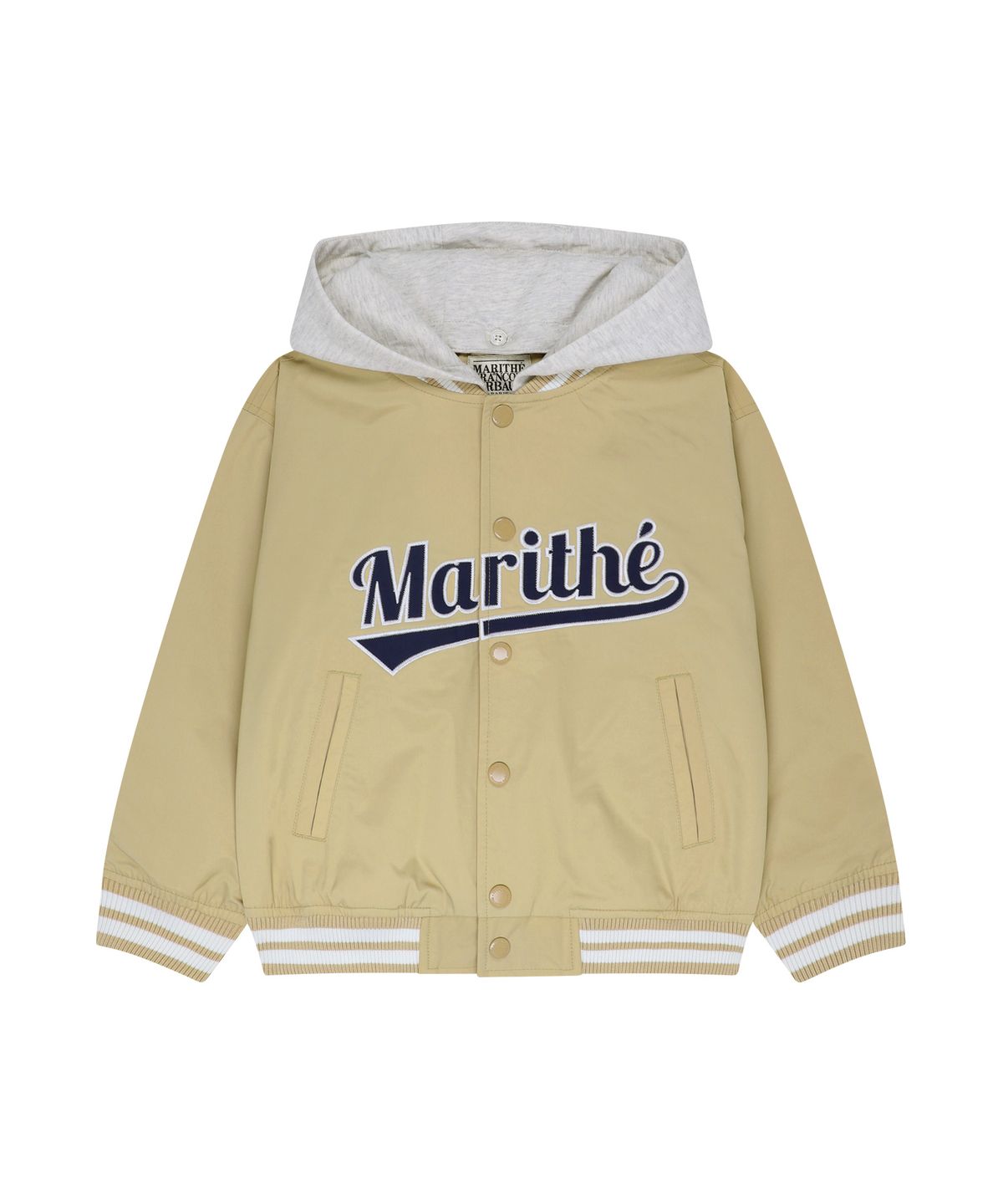 마리떼 키즈(MARITHÉ KIDS) KIDS DETACHABLE BASEBALL JACKET beige